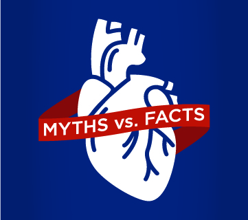 HEART HEALTH MYTHS VS. FACTS INFOGRAPHIC